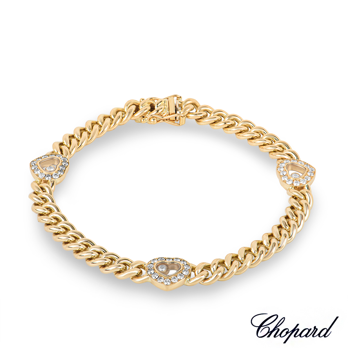 Chopard Happy Diamonds Icons Joalillerie Ethical Rose Gold Diamond Bangle  Bracelet - Jewelry